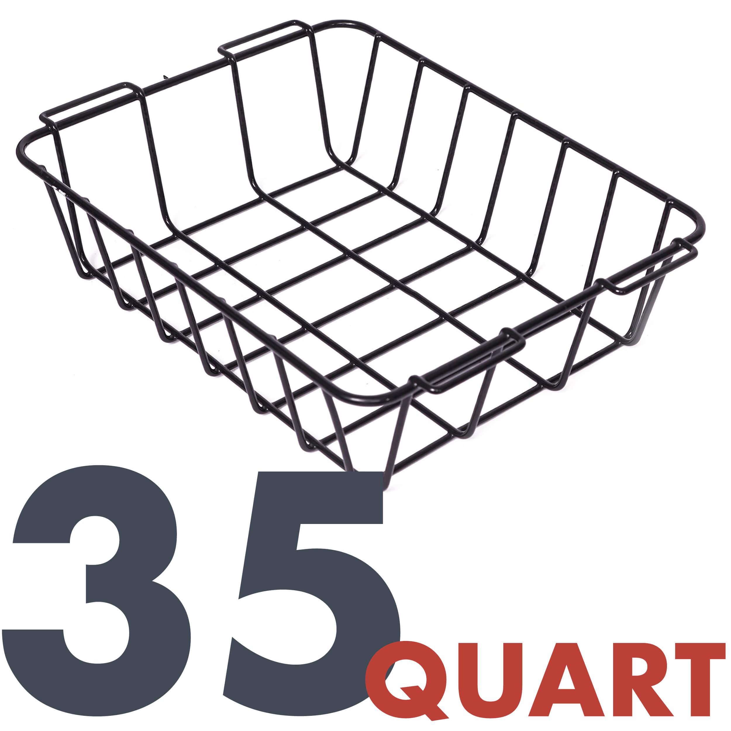 35 Quart Basket, Black, Size Variant