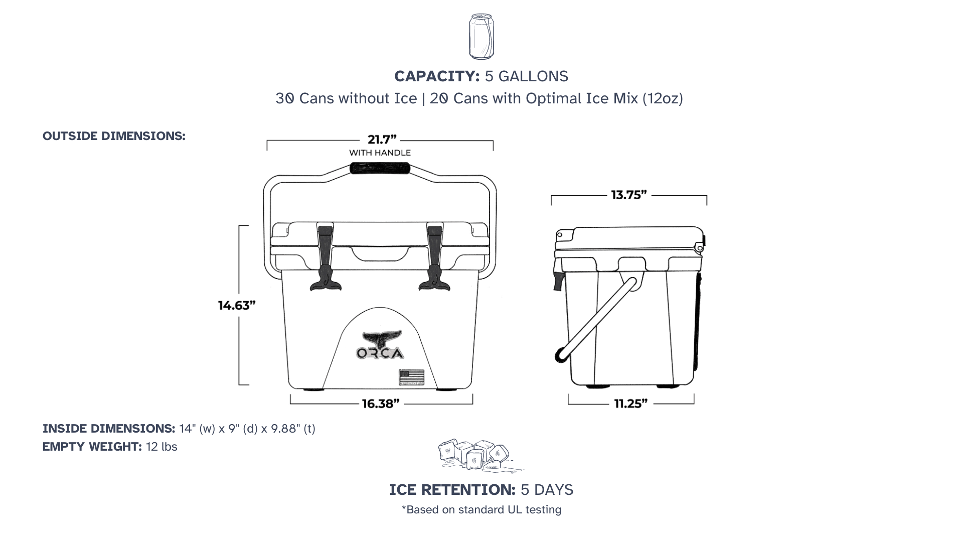 ORCA | 20 Quart Hard Side Cooler | Lime ORCA | 20 Quart Hard Side Cooler | Lime