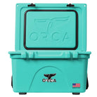 26 Quart Cooler, Seafoam, Open