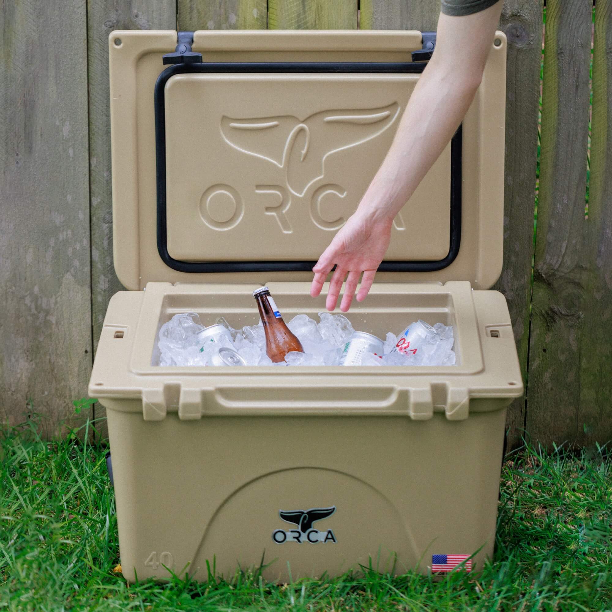 ORCA | 40 Quart Hard Side Cooler | Tan