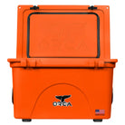 40 Quart Cooler, Blaze Orange, Open