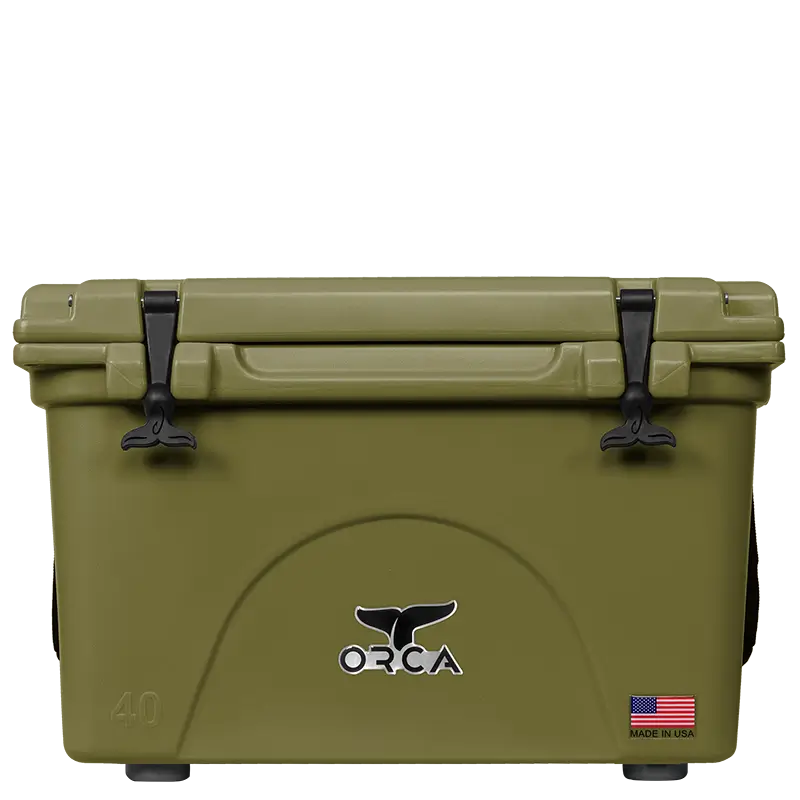 40 Quart Cooler, Green, Front