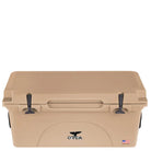 80 Quart Cooler, Tan, Top Angle