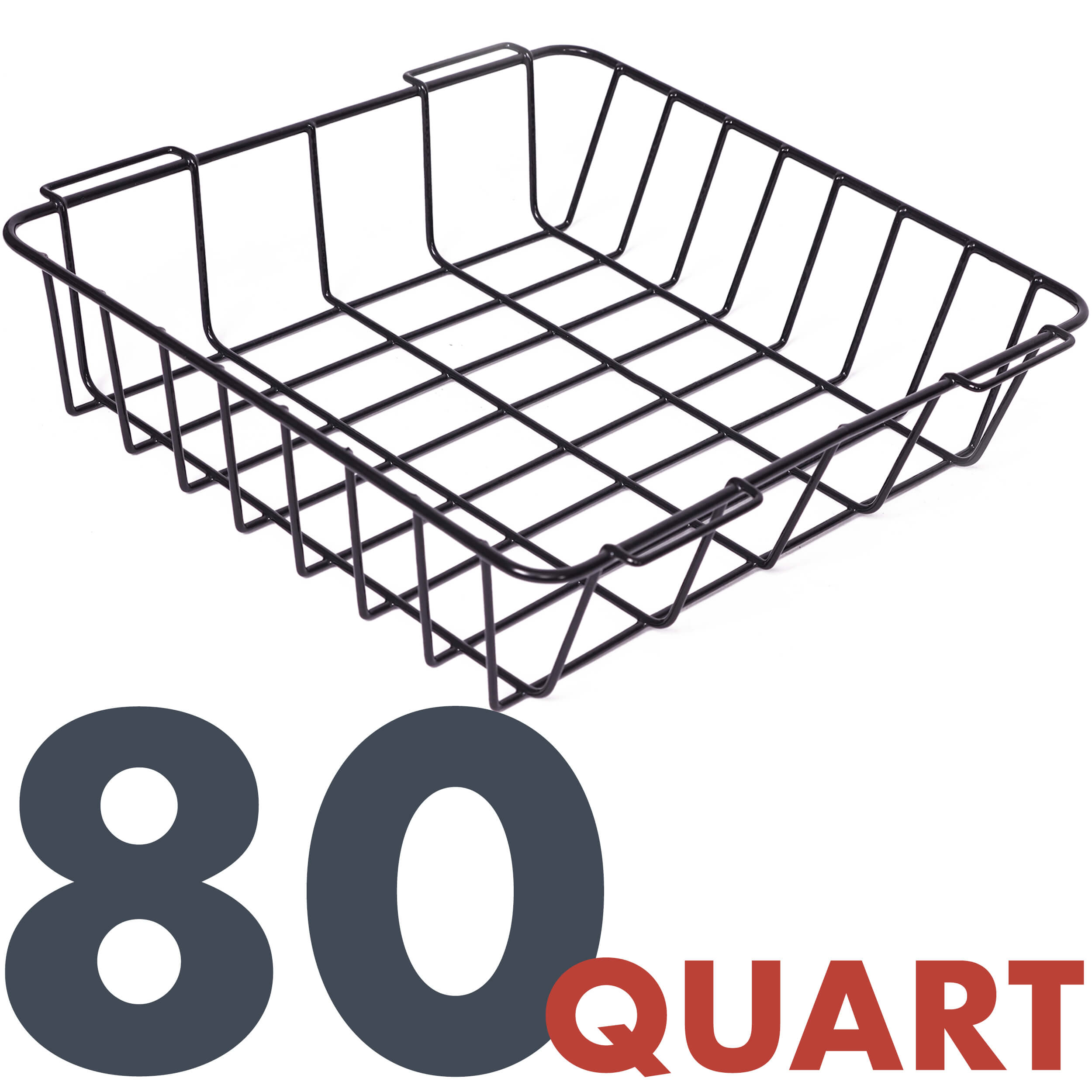 80 Quart Basket, Black, Size Variant