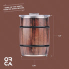 Double Barrel 24oz, Oak Wood Grain, Product Info 1