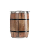 Double Barrel 24oz, Oak Wood Grain, Back