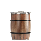 Double Barrel 24oz, Oak Wood Grain, Front