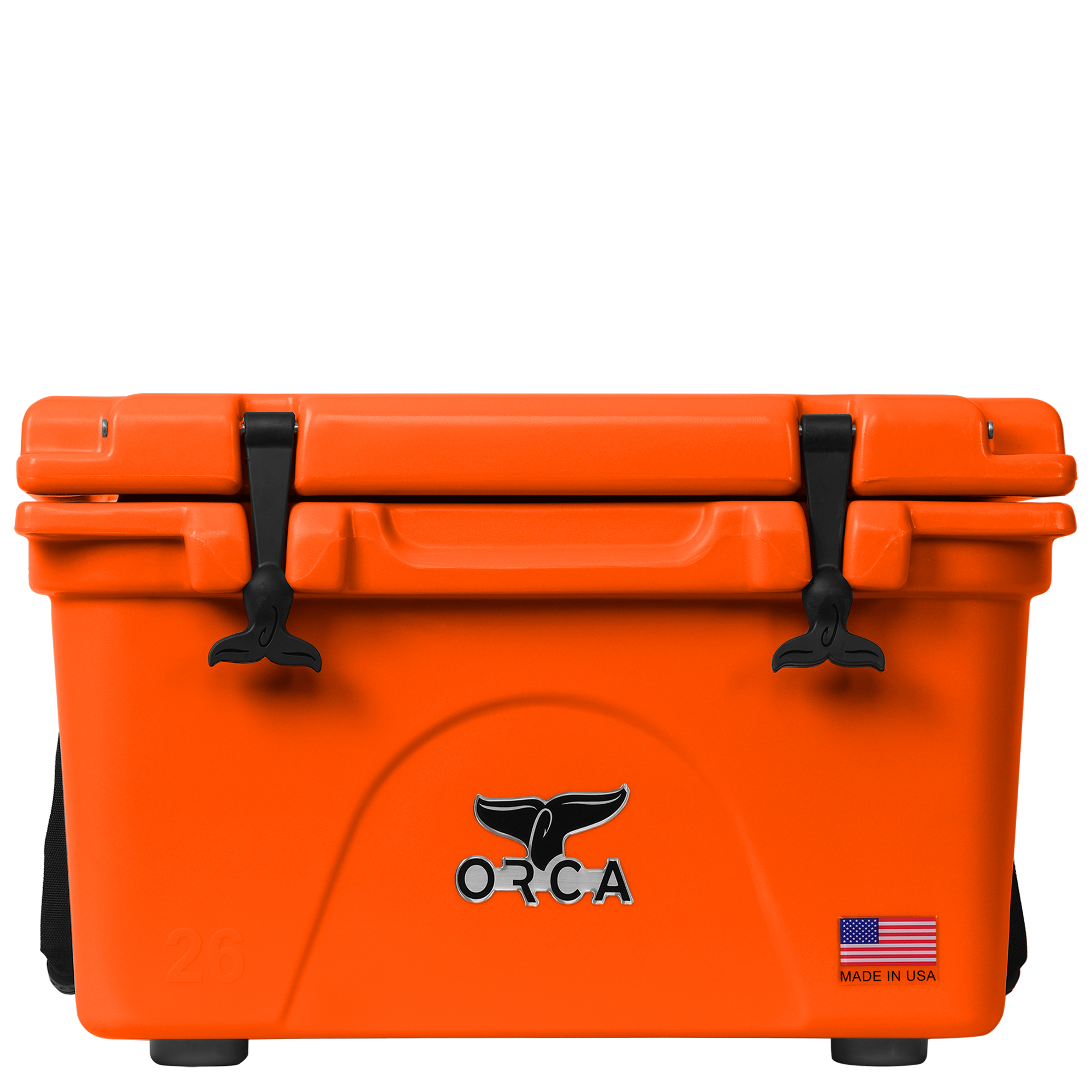 26 Quart Cooler, Blaze Orange, Front