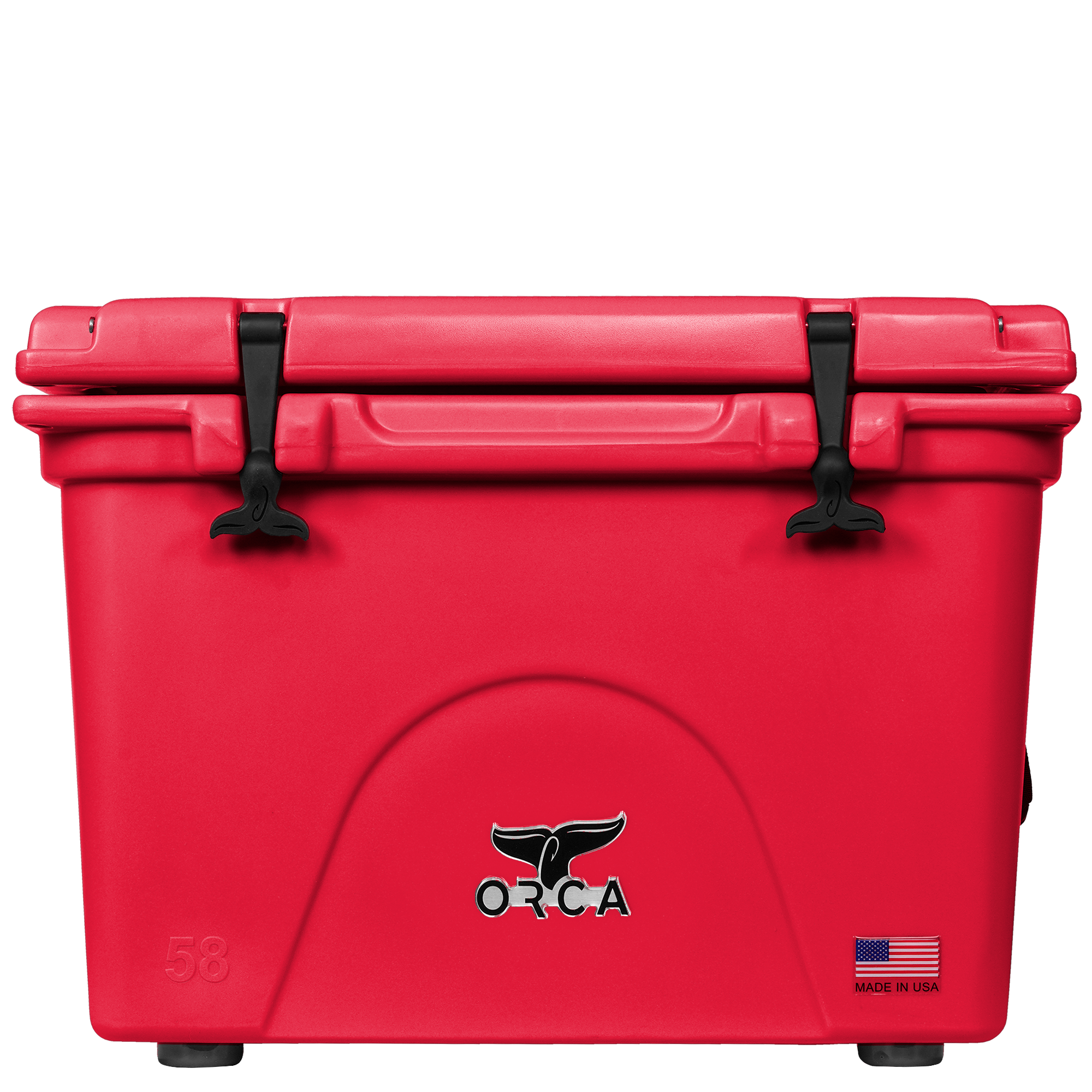 58 Quart Cooler, Red, Front