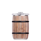 Barrel 12oz, White Oak Wood Grain, Front