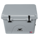 58 Quart Cooler, Gray, Top Angle